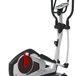 PowerMax Fitness® EH-800 Elliptical Cross Trainer Home Gym Workout Machine Magnetic Brake System, Max User Weight 120kg, LCD Display, Pulse Sensor, Antislip Pedal & Magnetic Resistance Silver-2