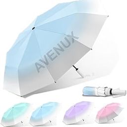 Windproof Travel Umbrellas for Rain - Easy Auto Open Close, Durable & Compact Umbrella, UV Protection, Strong Fiberglass Frame, Waterproof Canopy - Backpack, Purse, Portable Umbrella for Man & Women-7