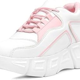 Women's Shoes for Walking Gym Training, Casual, Sports, Slip-On, Lightweight Lace up Athletics Slipon Running Sneaker for Ladies and Girls LBCNV6101-image-43