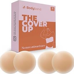 Bodyband Reusable Silicone Nipple Pasties for Women - Thin, Skin-Friendly Adhesive Pads for Under Bra - Breast Cap Cover for Girls - 2 Pairs-image-35