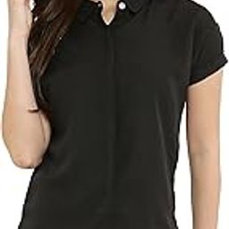 Crepe Solid Women Casual Office Wear Shirt-image-11