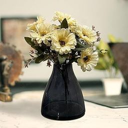 The Purple Tree Modern Glass Vase for Home Decor (Pack of 1, Charcoal Grey) Borosil Glass Vase, Flower Vase for Home Decor, Victorian Vase for Centerpiece, Living Room, Office, Gifts-image-40