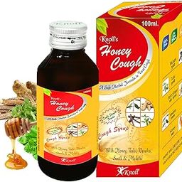 Knoll Healthcare Honey Cough Syrup 100% Ayurvedic for Dry and Wet Cough Adult & Kids Friendly Relief from Cough (200ml) (Pack of 2) Each Pack 100ml-image-31