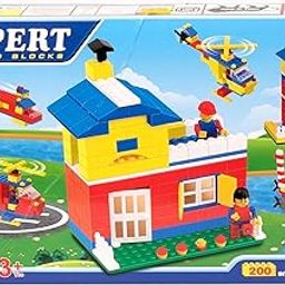 Olympia Games and Toys Expert Building Interlocking Blocks Construction Set for Kids Develops Education Blocks Learning Puzzle Toys,Multi 200pcs-image-7
