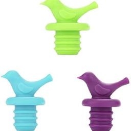 KARP Little Bird Stopper Colorful Reusable Silicone Wine Bottle Stopper, Decorate Wine Outlet Cap, Cute Wine Toppers for Preserver (Assorted Color- 3 Nos)-image-28