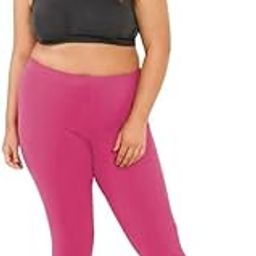 Adira | Plus Size Leggings for Women | Plus Size Leggings for Women | High Waist | Ankle Length | Soft Cotton & Elastane Blend | Non-See-Through | Gusset Crotch Prevents Ripping-image-17