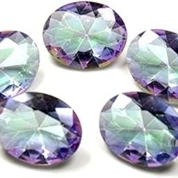 Natural Mystic Quartz at Wholesale Rate (Rs 37.5/Carat) Fine Quality Faceted Oval Shape Loose Gemstone for Reselling Astrologers Jewellers Crystal Healing Astrological-image-13