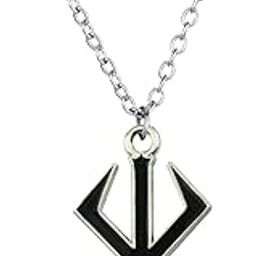 Pendant, Black Symbol Necklace, Steel Necklace, Sacrifice Rune Chains, Fashion Jewelry for Anime Fans, Unisex Design, Lightweight and Durable, Perfect for Daily Wear and Cosplay-image-4