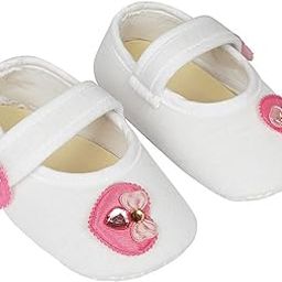 Infant New Baby Toddlers Boys and Girls Cotton White Sandal Booties With Pink Heart Patch [RSM_3]-image-63