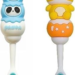 First Smile Baby Children Toothbrush Cartoon Handle Toothbrush Dental Oral Care Tool Non Slip Kids Toothbrush pack of 2 Random Color/Design-picture-19