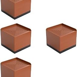CALANDIS™ 4X Bed Risers Nonslip Pads Furniture Risers for Desk Couch Cabinet Brown 7.5 cm | Bed & Waterbed Accessories | Beds & Mattresses | Furniture-picture-12