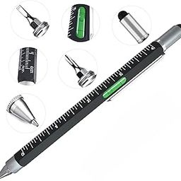 MATSON Unique 6 in 1 Multitool Pen With Ballpoint, Ruler, Screwdriver, Flat Head, Touch-screen Stylus - Mini Multifunction All-in-One Tech-Tool With Refills (1pcs Multi Color)-0