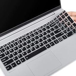 RAYA Silicone Keyboard Skin Cover for Lenovo ideapad Slim3 & Slim5 15.6 inch Laptops | ThinkBook 15 and Lenovo V15 Laptop Keyboard Cover (Black)-4