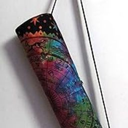 CRAFT KALA Indian Mandala Handmade Cotton Hand Full-Zip Exercise Yoga Mat Carry Bag Gym Beach Pilates Carrier Bags Hippie Mandala Indian Cotton Bag (Multi Zodiac)-image-91