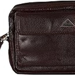 Genuine Leather Brown Pouch for Men/Travel/Office use-image-59