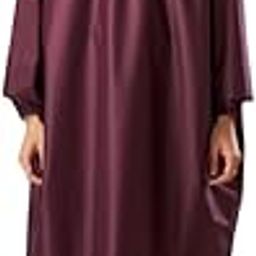 Zeel Unisex Outdoor Rain Poncho for Adult, Waterproof, Lightweight & Packable, Polyester Pullover Full Sleeves Hooded Rainwear, Raincoat for Camping, Hiking, Travelling (AZ33, Free Size, Wine)-image-1
