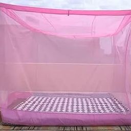 Double Bed Mosquito Net, King-Size (7 Feet X 7 Feet) Premium Multicolour Machardani, Strong and Durable, Tent Type Hanging, Foldable, Mosquito, Bugs Resistant [178 cm 178cm 153cm]-32