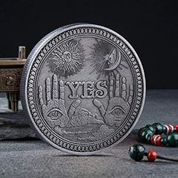 Quikprof Mridshala Yes No toss Coin Alloy, 40mm, 1 Pc-image-99