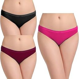QUME99 Plain Panty Combo Panty for Women and Girls Pack of 3, Made up of Soft Comfortable Cotton Fabric,Mid Rise,Hipster, Brief, Ladies Underwear-image-10