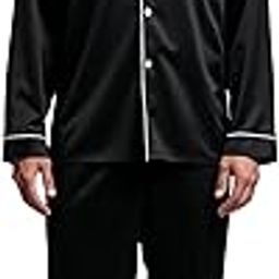 Men's Silk Nightwear Set – Black Full Sleeve Pajamas – Premium Soft & Relaxed Fit Loungewear for Men-53