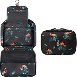 Travel Toiletry Bag for Women Hanging Travel Toiletry Bag, makeup Pouch Cosmetic Organizer for Toiletries and Cosmetics, Bathroom Shower Bag with Handle and Hook (Black)-image-41