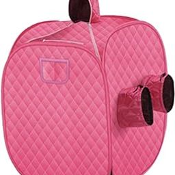 MYADDICTION Portable Home SPA Tent Two Person Steamer Not Included for Indoor Home Rose Red-image-1