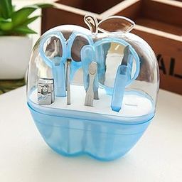 8 in 1 Apple Shape Manicure Set Compact Size Stainless Steel Pedicure Salon Nail Clippers Cleaner Care Tool Sets With Carry Case Pedicure Manicure Set(PACK OF 1))(multi color)-image-68