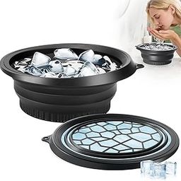 Clefairy Foldable Face Ice Bath Bowl, Face Bowl for Ice with Built In Icetray, Collapsible Silicone Facial Cold Plunge with Built-in Ice Tray, Silicone Facial Ice Bath Bowl for Home Ice Water Facial-image-36