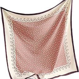 Printed Poly Silken feel Scarf Stole for Women | Stylish, Soft, & Lightweight | Satin Feel Neck Scarf, Hair Scarf, Head Scarf for Women | Square Silk Stole for Handbag-picture-25