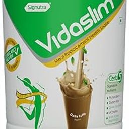 Vidaslim Meal Replacement Protein Health Shake for Weight Control & Weight Management for Women & Men | 22.8 gm Protein| L-Carnitine | Green Tea Extract| White Kidney Bean Extract | (400g, Caffe Latte)-10