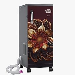 Jagruti Olivia (Goldy Flower) 5KG Model with Vaccum Cleaner and Mirror Finished Front Door Fully Automatic Attachakki (Domestic Flourmill)-image-68