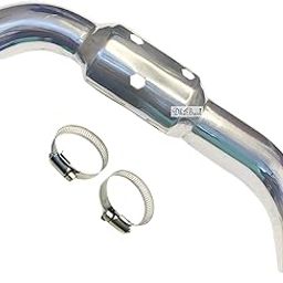 Dhe Best Bike Silencer Bend Pipe Heat Shield Protector/Cover Guard Chrome only for bs6 Model Compatible with RE Classic 500-0