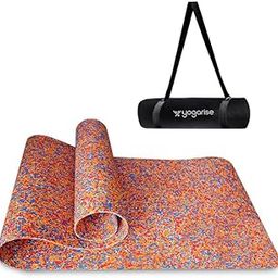 Yogarise 6mm Anti-Skid Yoga Mat with Carry Bag For Home Gym & Outdoor Workout, Water-Resistant, Super Soft, Easy to Fold (Marble)-image-67