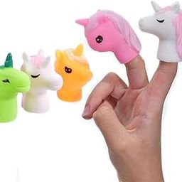 Unicorn Finger Puppets for Kids – 5-Pack Colorful Soft Rubber Unicorn Finger Toys for Toddlers, Party Favors, Storytelling, and Imaginative Play – Great for Boys & Girls Ages 3+-image-76