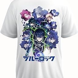 Yume Blue Lock Oversized T-Shirt for Men | 240 GSM Heavyweight Cotton | White Color | Anime Streetwear | Ego Jinpachi Inspired Design-15
