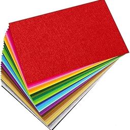 QALAM Kaari A4 Felt Sheet Stiff Fabric Hard Squares Craft 1Mm Thickness for Kids School DIY Crafts Patchwork Embroidery Sewing Crafting Project - Multicolor, Pack of 10-picture-18