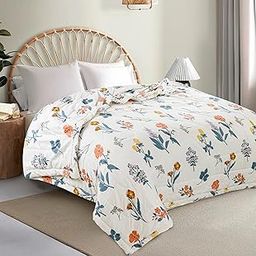 CHANDRAVATI 240 GSM Microfiber Reversible AC Comforter/Quilt/Duvets/Summer Blanket for Double Bed King Size [230x250 cm] (Cream)-28