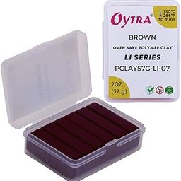 OYTRA Polymer Oven Bake Clay LI Series 57 gram for Jewellery Making for Artist Professional (Brown)-picture-21