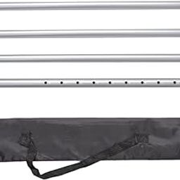 Tarp Poles Adjustable Heavy Duty Canopy Poles for Awning Backpacking Silver Sporting Goods|| Outdoor Sports|| Camping & Hiking|| Tents & Canopies|| Tent & Canopy Accessories-image-37