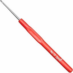 Jyoti Crochet Hook Steel with Plastic Handle for Wool Work, Hand Knitted Sewing DIY Craft Weaving Needle, Ideal for Sweaters, Purses, Scarves, Hats, # 15503 (Red, 6"/15cm of Size 12/2.5mm) - 5 Pcs-image-20