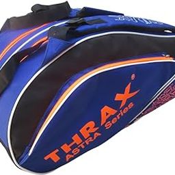 THRAX Astra Series Badminton Kit Bag Black and Blue-image-15