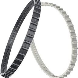 2 Pieces RCX23002 Aquavac Tiger Shark Pool Cleaner Drive Belt for Hayward Aquavac Tiger Shark (Plus and QC) and SharkVac Pool Cleaner 1 Black 1 White-image-65