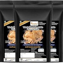 Regulus Agro Organic Wheat Protein Chips | Roasted |90g x 3 | No Maida, No Oil, No Preservatives, Guilt Free Snacking - Healthy Diet Snack-image-93