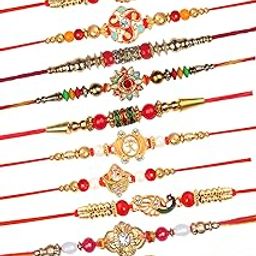 Fancy Designer Rakhi Combo Gift Set for Brother (Pack of 12 Rakhi) HAPPY RAKSHABANDHAN-image-87