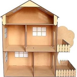 Giveaway Alert! DIY Wooden Dollhouse for Kids | DIY Peg Dolls Pair | Role Play Fun | Child Activities | Easy to Assemble (Dollhouse Plain) | A Beautiful Gift for Your Child-image-50