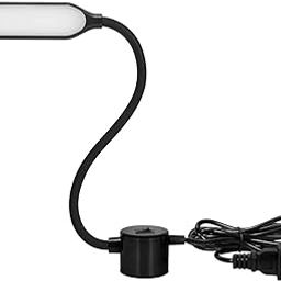 Macee Sewing Machine/Reading Light with 12 LED's, Magnetic Mounting Base Working Lamp for Home Study,Reading Book lamp,Bedside lamp,Flexible,Desk Lamp with Toggle Switch Black-Color -(Indian Plug)-picture-31