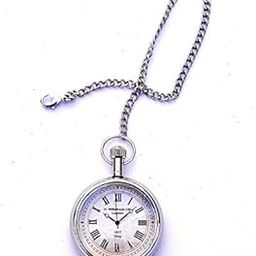 Classic Nickle H.Williams London 1917 Vimmy Dia - Antique Pocket Gandhi Watch Royal Look Indian Handicraft Gift Item-image-45