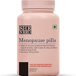 SheNeed Menopause Pills Supplements - Reduces Menopause Symptoms Like Hot Flashes & Maintains Hormonal Activity - 60 Tablets-image-51