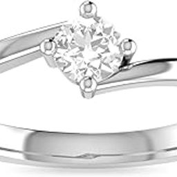 18k (750) White Gold and Diamond Ring for Women-image-19