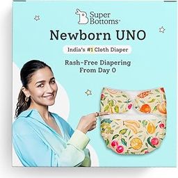 superbottoms Newborn Uno Cloth Diaper - Reusable & Washable Cloth Diaper For Newborn Babies From 0-3 Months (0-7 Kg)|Softest & Safest Newborn Baby Cloth Diapers With Dry Feel Magic Pad (Fruit Burst)-69